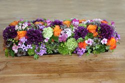 409 Colourful Flower Log